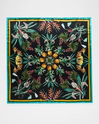 Amber Double-Sided Silk Scarf