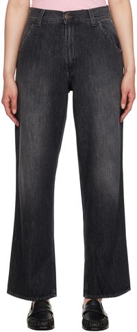 6397 Black Oversized Jeans