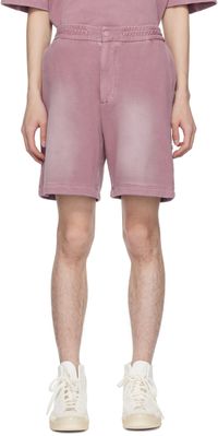 Solid Homme Short teint en plongée mauve