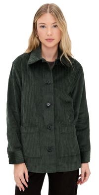 Madewell Corduroy Chore Jacket Graphite Green XL