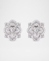 18K White Gold Opera Premium Earrings with Diamonds