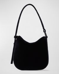 Anna Mini Velvet Hobo Bag