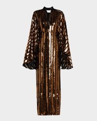 Crystal Whispers Sequined Gown