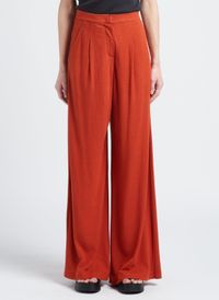 Max Mara Leisure - Pantalon large taille haute en lin mélangé - Taille L - Doré