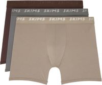 SKIMS Three-Pack Multicolor SKIMS Stretch 5 Boxer Briefs