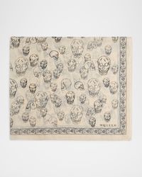 Skull Chiffon Scarf
