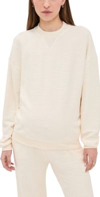 HATCH The Dina Boucle Sweatshirt Ivory 2