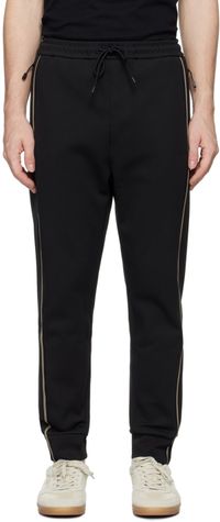 BOSS Black Logo-Embossed Sweatpants