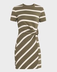 Cody Stripe Short-Sleeve T-Shirt Dress