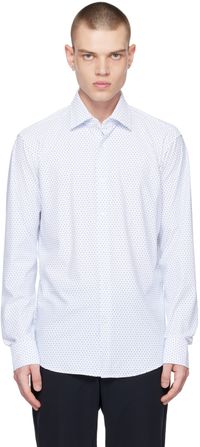 Boss Chemise blanche à coupe classique