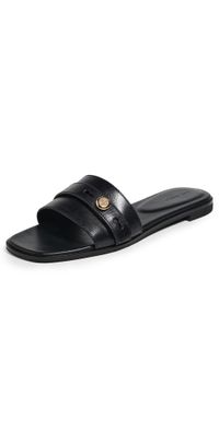 Tory Burch Romy Slides Perfect Black 6