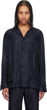 Givenchy Navy Monogram 72 Jacquard Pyjama Shirt