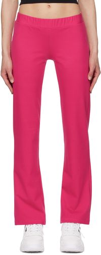 Versace Jeans Couture Pink Crystal-Cut Lounge Pants