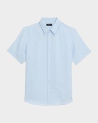 Men's Irving Short Sleeve Shirt in Relaxed Linen