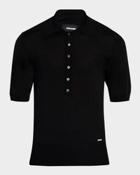 Men's Knit Polo Shirt
