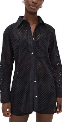Solid & Striped The Bronte Button Down Noir S