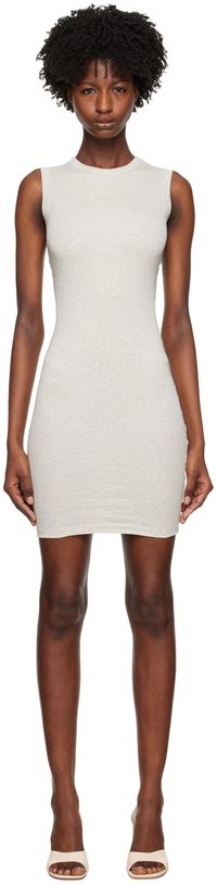 FLORE FLORE Gray Esmé Minidress