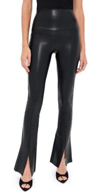 Norma Kamali Spat Faux Leather Leggings Black XS
