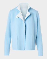 Reversible Cashmere Single-Breasted Jacket