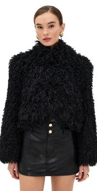 Apparis Ginette Shearling Jacket Noir M