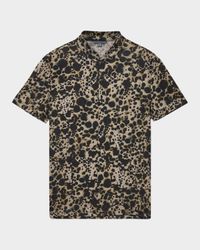 Men's Marini Band-Collar Short-Sleeve Shirt