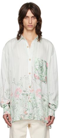 King & Tuckfield Chemise surdimensionnée verte à poche
