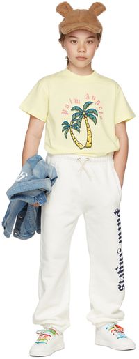 Palm Angels Enfant | Pantalon de survêtement blanc à logo