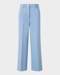 Chiara Wide Leg Cotton Wool Denim Pants