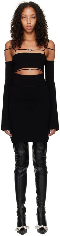 MACH & MACH Black Stormi Minidress