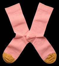 Bonne Maison - Chaussettes hautes unies - Taille 39/41 - Rose