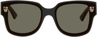 Cartier Black Panthère Wayfarer Acetate Sunglasses