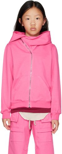 Rick Owens Kids Pink Mountain Hoodie