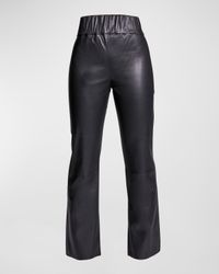 Reagan Stretch Leather Leggings