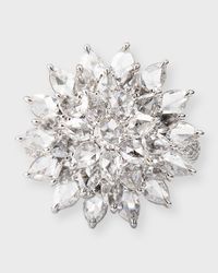 Eclat 18K White Gold Eclat Spiked Diamond Ring, 4.00tcw