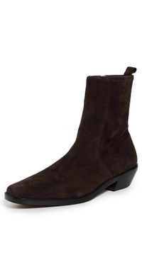 Madewell The Idris Ankle Boots In Suede Dark Carob 5