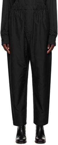 LEMAIRE Black Relaxed Trousers