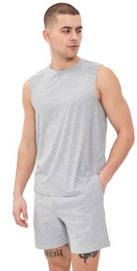 Beyond Yoga Featherweight Freeflo Muscle Tank 2.0 Silver Mist XXL