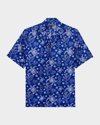 Men's Silk X-Ray Turtles Bowling Shirt