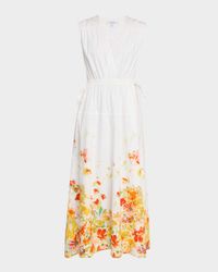 Nara Border-Print Cotton Poplin Maxi Dress