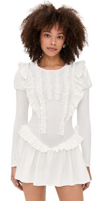 Sandy Liang Acorn Dress White L