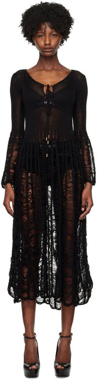 TOM FORD Black Large Ladder Maxi Dress