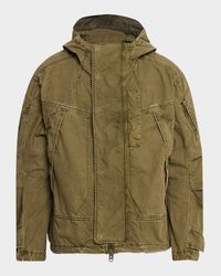 Men's Cotton Canvas Hooded Parka