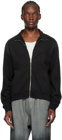 We11done Black Zip Sweater