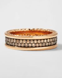 Men's Streamline Two-Row Diamond Band Ring