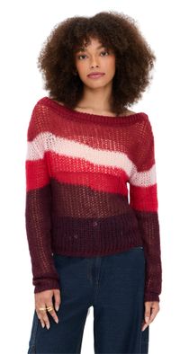 STAUD Tessa Sweater SYRAH MULTI S
