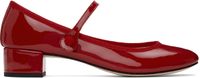 Repetto Red Rose Mary Jane Heels