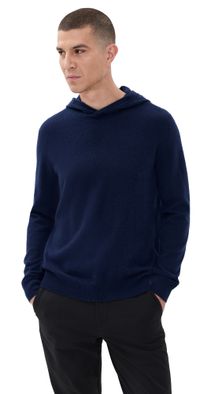 RLX Ralph Lauren Washable Cashmere Sweater Hoodie Refined Navy L
