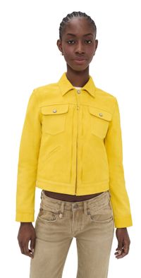 R13 Boxy Trucker Jacket Yellow L