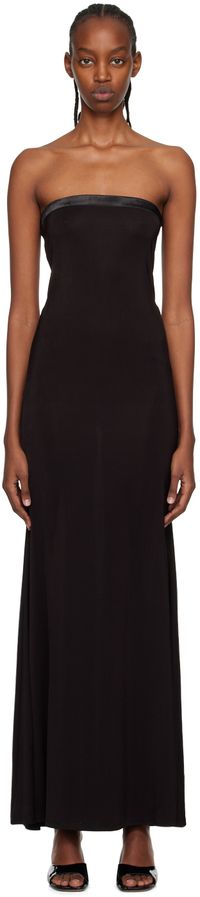 Reformation Black Athens Maxi Dress