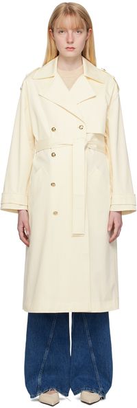 ANINE BING Off-White Layton Trench Coat